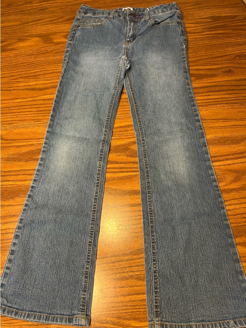 Basic Editions Blue Flared Kids Jeans